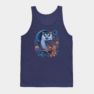 White Owl at Night Tank Top